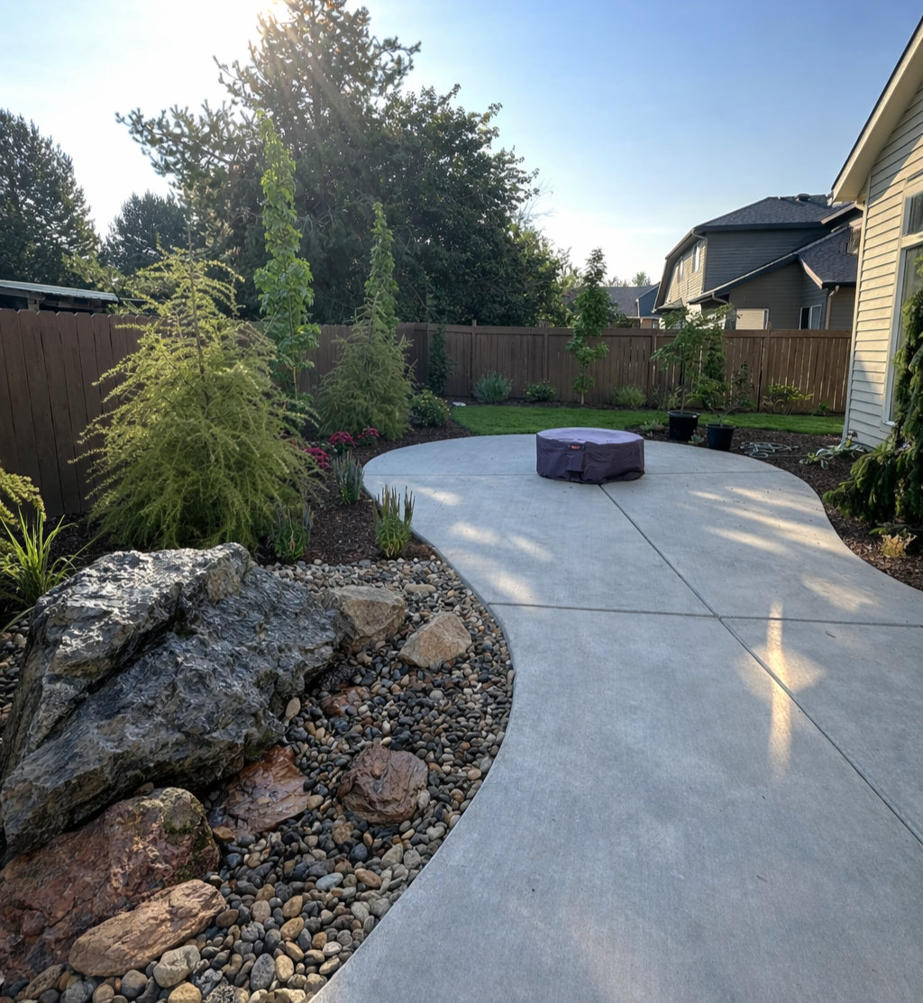 Landscape in Garden City by Eagle Concrete and Landscape