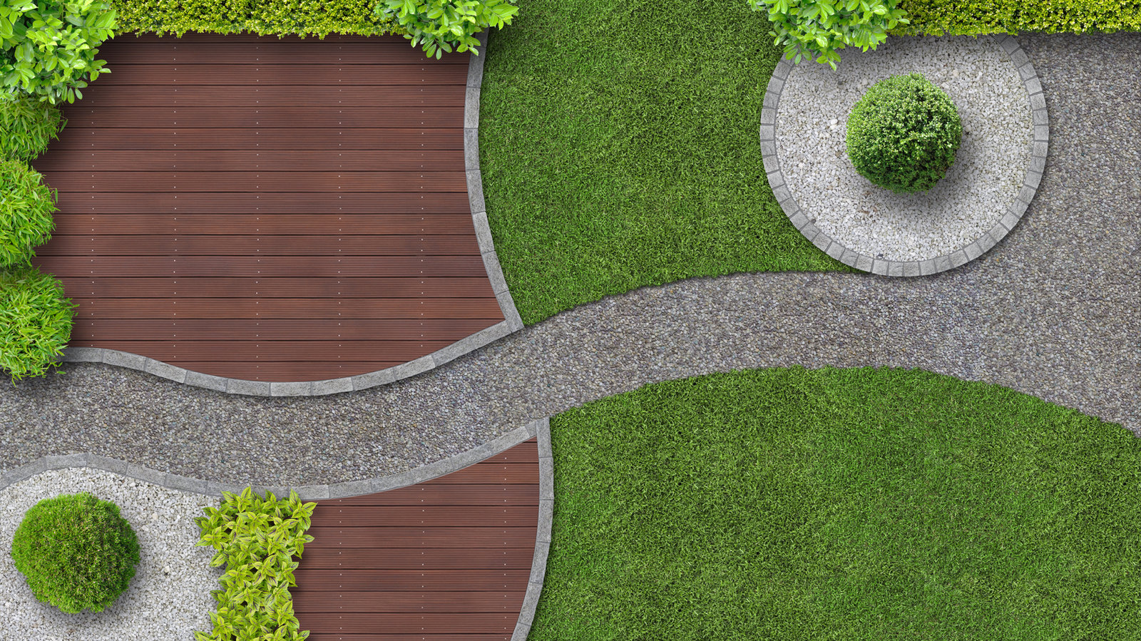 Landscape Design in Garden City by Eagle Concrete and Landscape